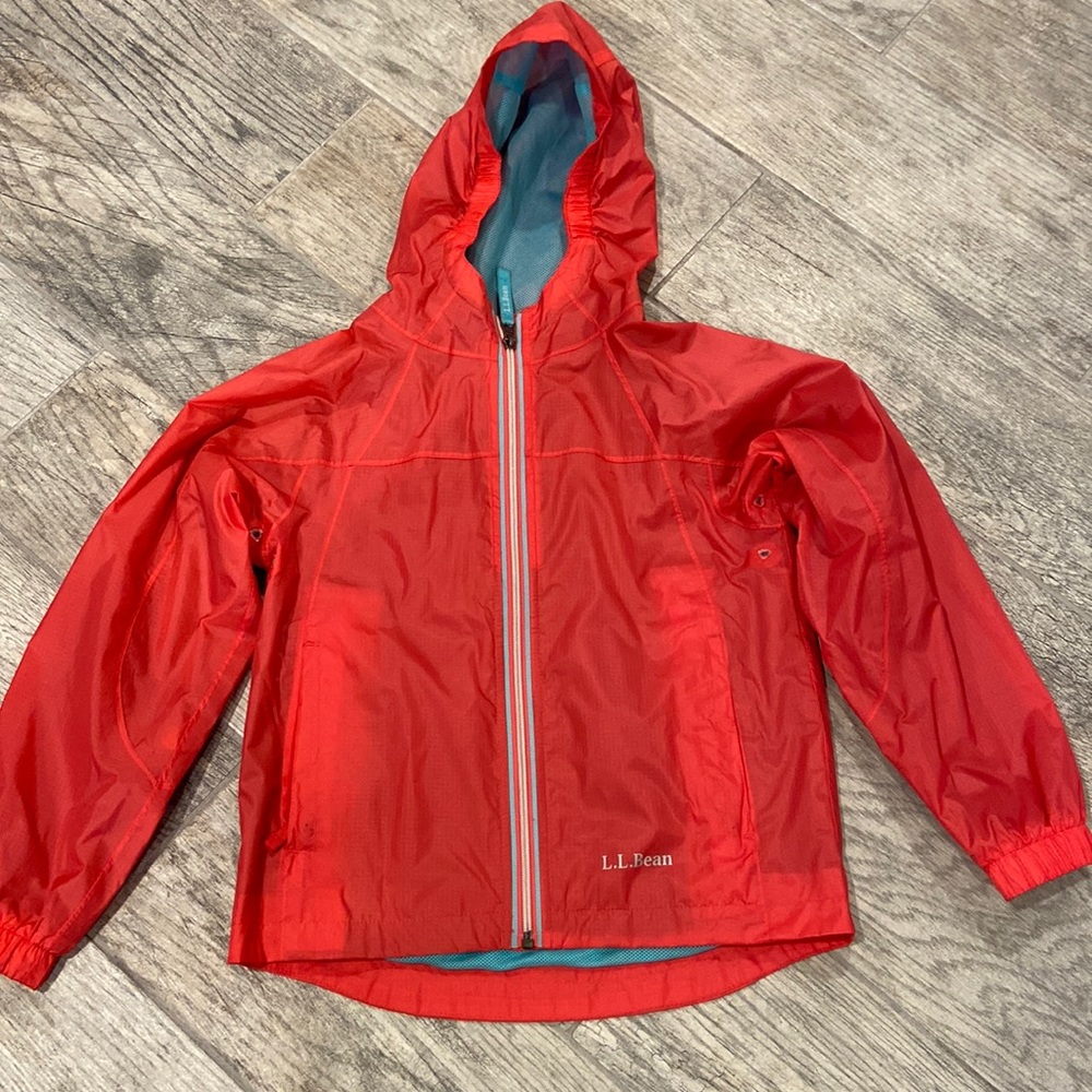 L.L. Beans Girls Rain Jacket, size 6X-7